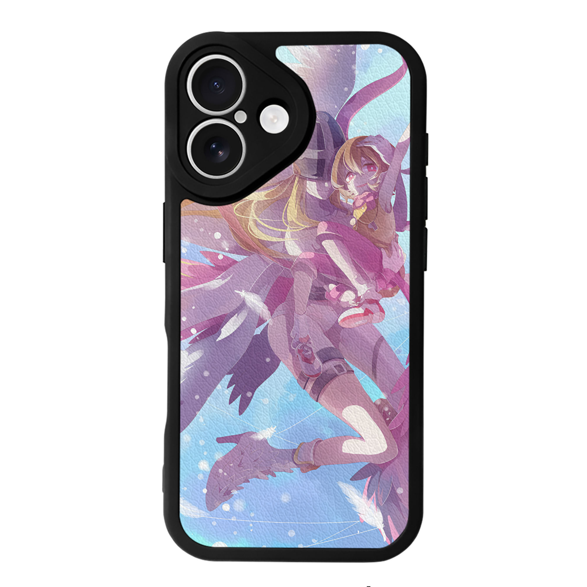 （画像用） Digimon デジタルモンスター/デジモン 【iPhone 16シリーズ対応】シリコンスマホケース（レザー調） 材質：シリコン